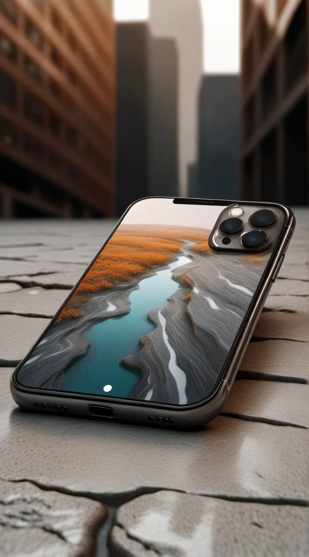 ai character: iphone AI screen  background