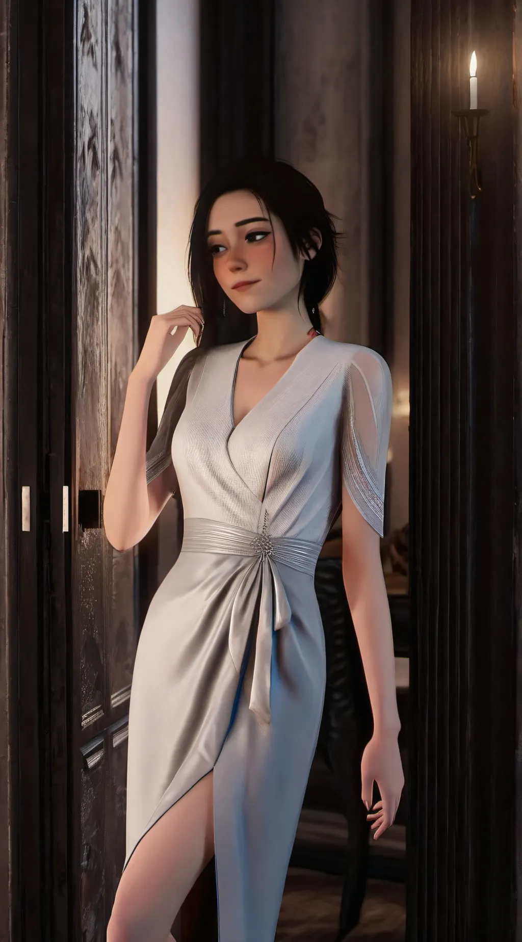 ai character: anni  background