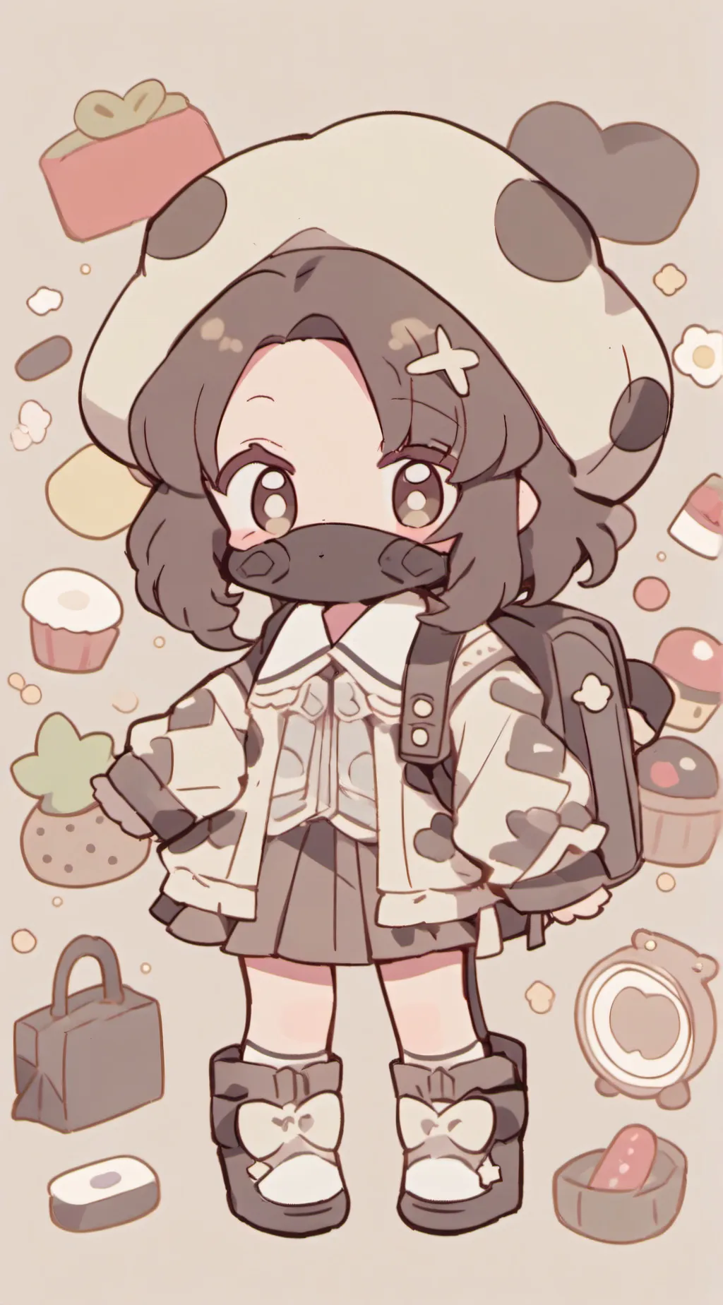 ai character: oreo girl(bully) background