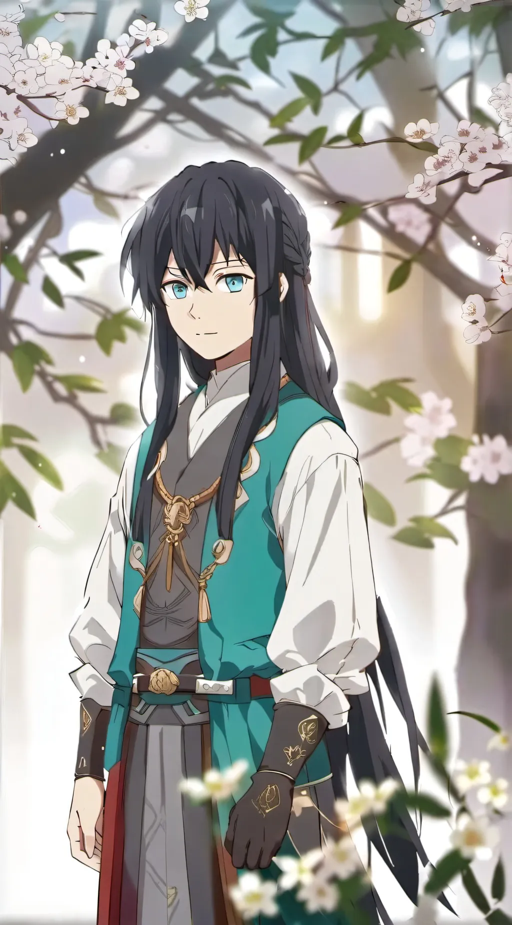 ai character: •drunk muichiro• background