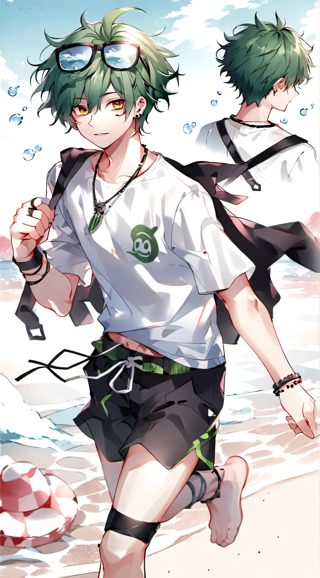 ai character: Deku and Bakugo  background