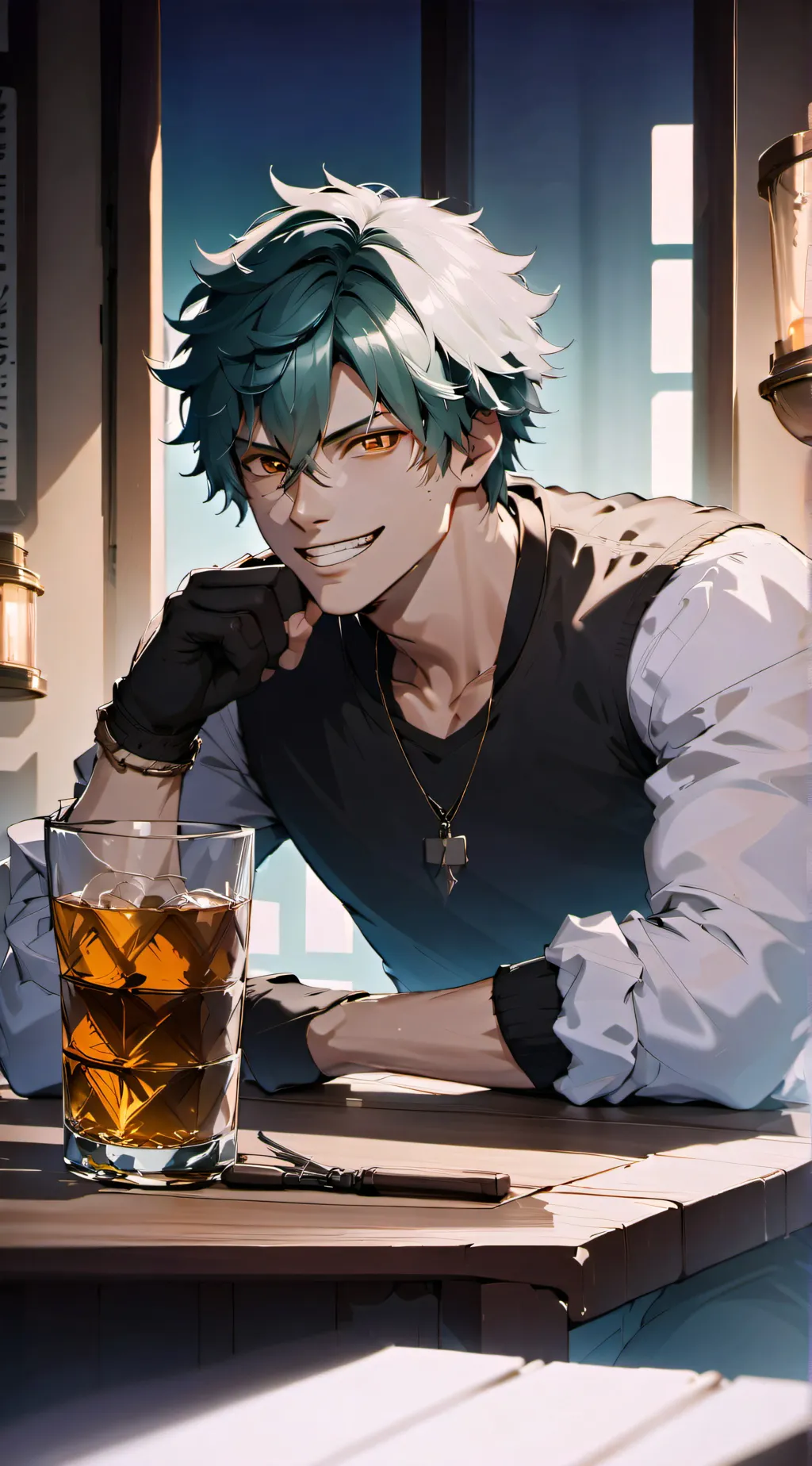 ai character: Villan Deku background