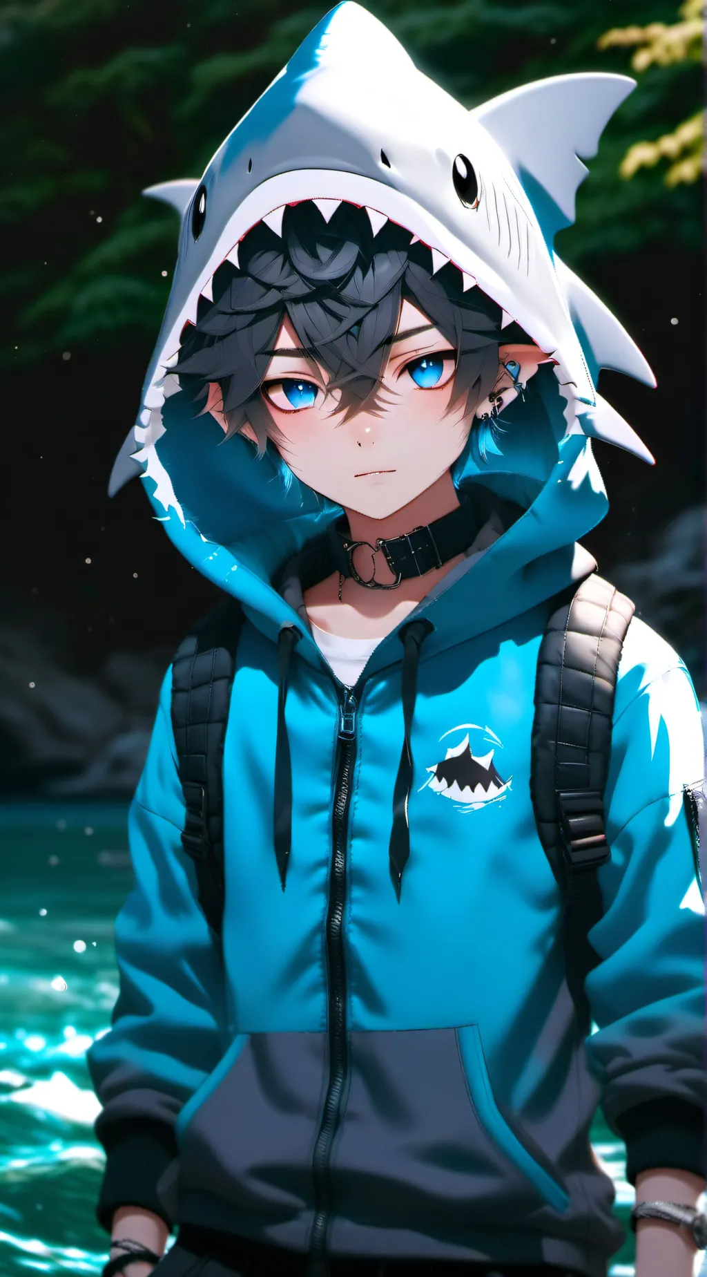 ai character: Lucky  background