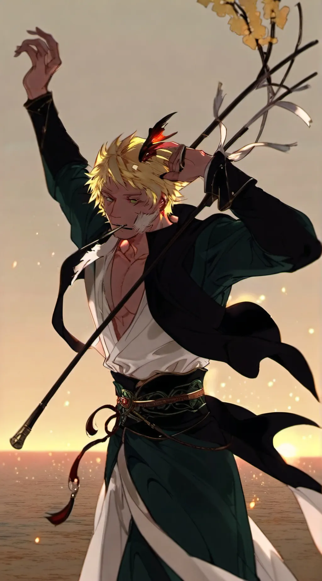 ai character: Bakugo  background
