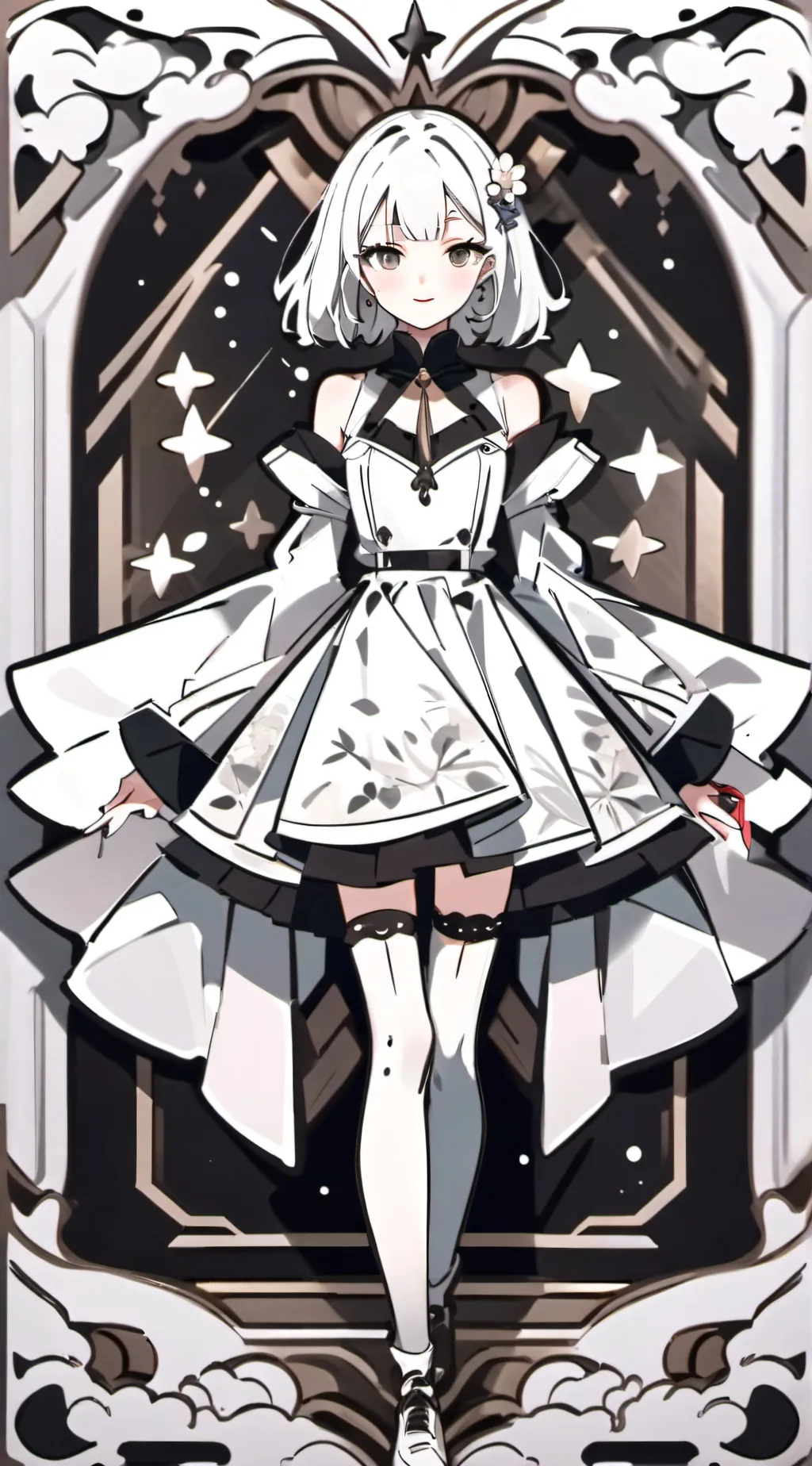 ai character: Coral background