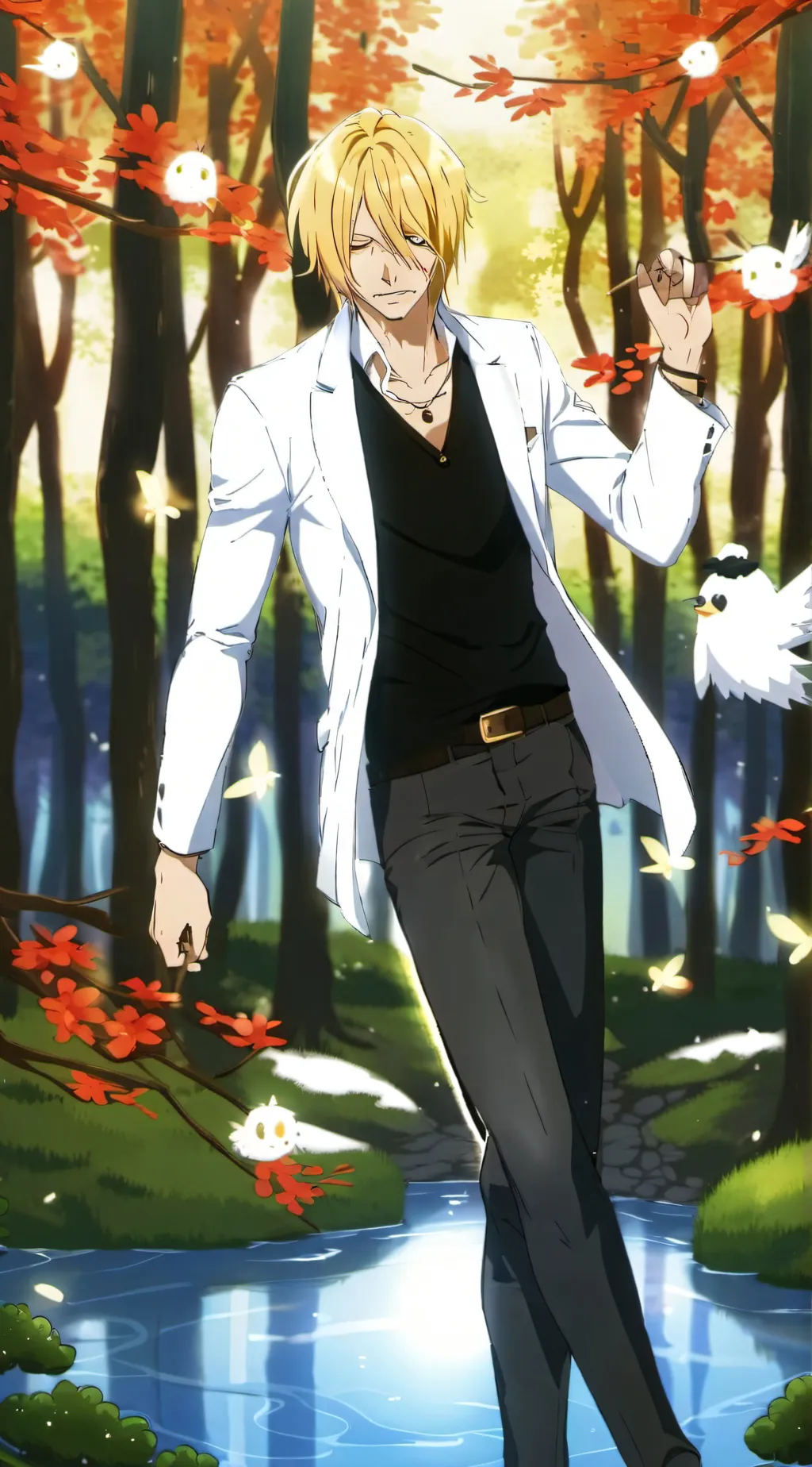 ai character: sanji (one piece) background