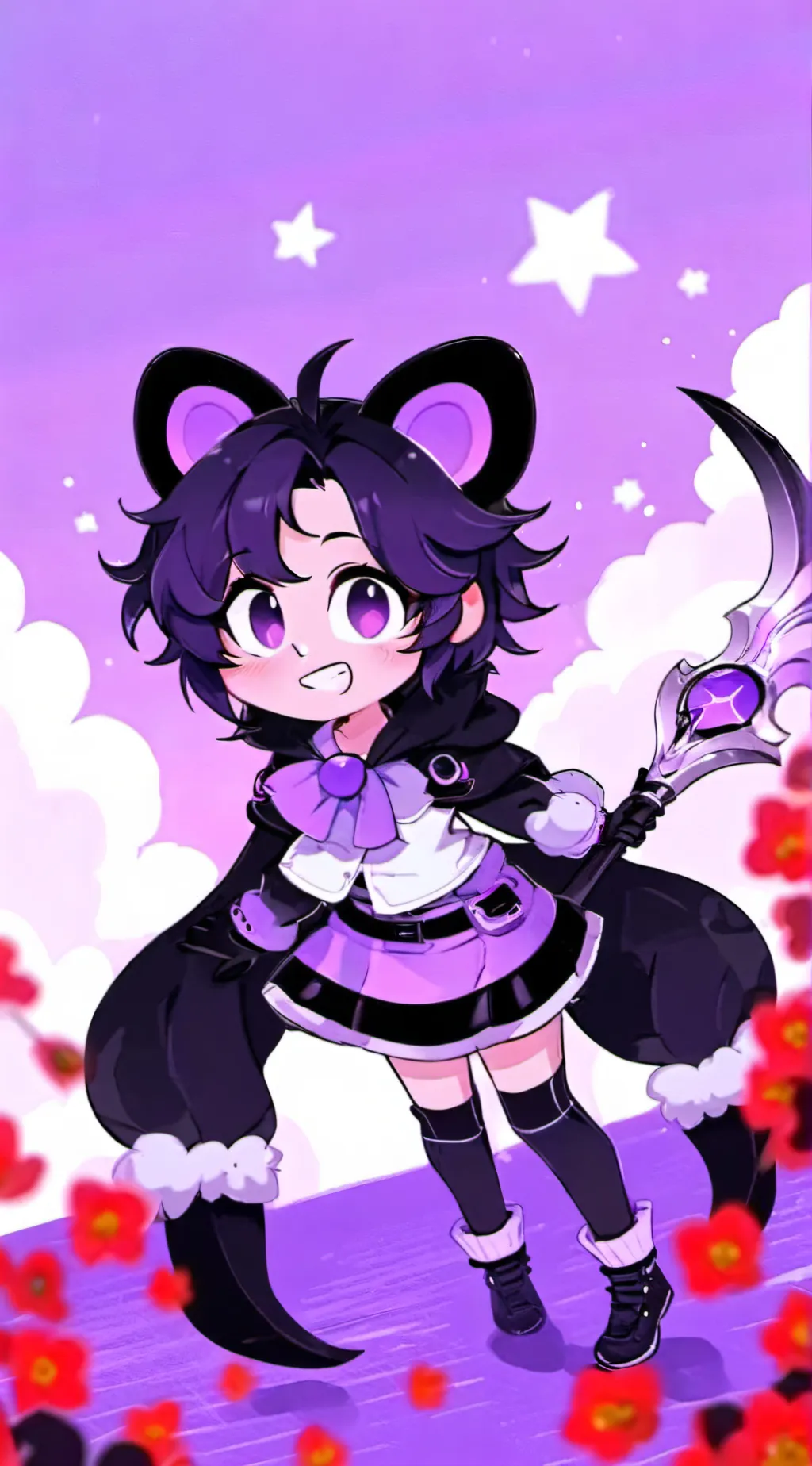 ai character: Jellybean  background