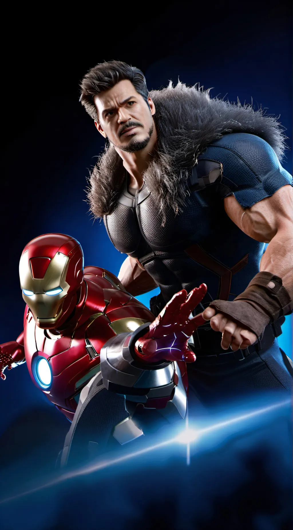 ai character: Avengers at a bar🍸 background