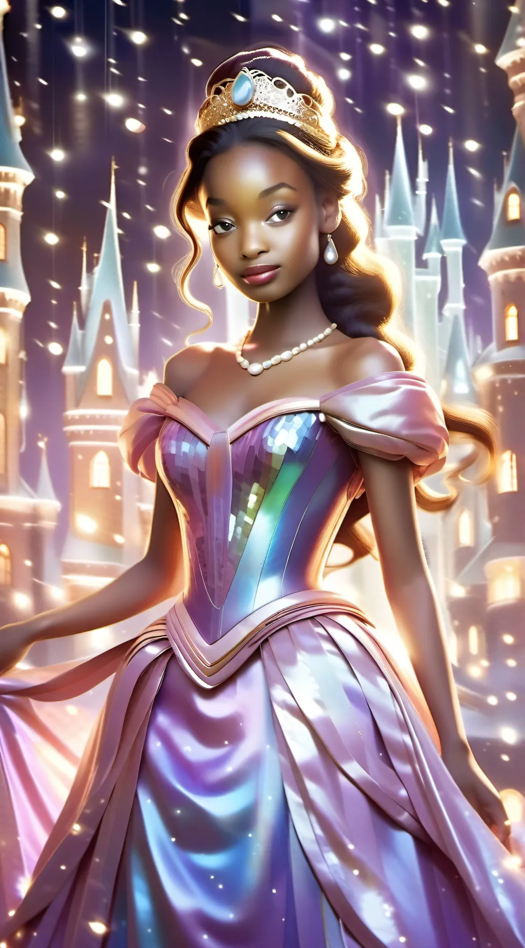 ai character: Disney princesses  background
