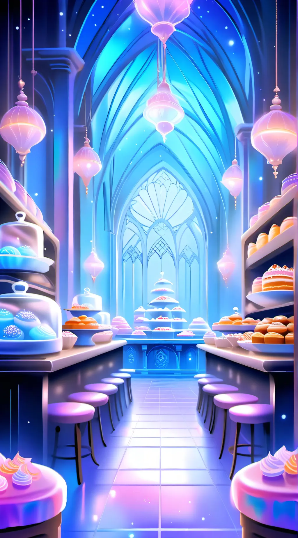 ai character: Bakery background