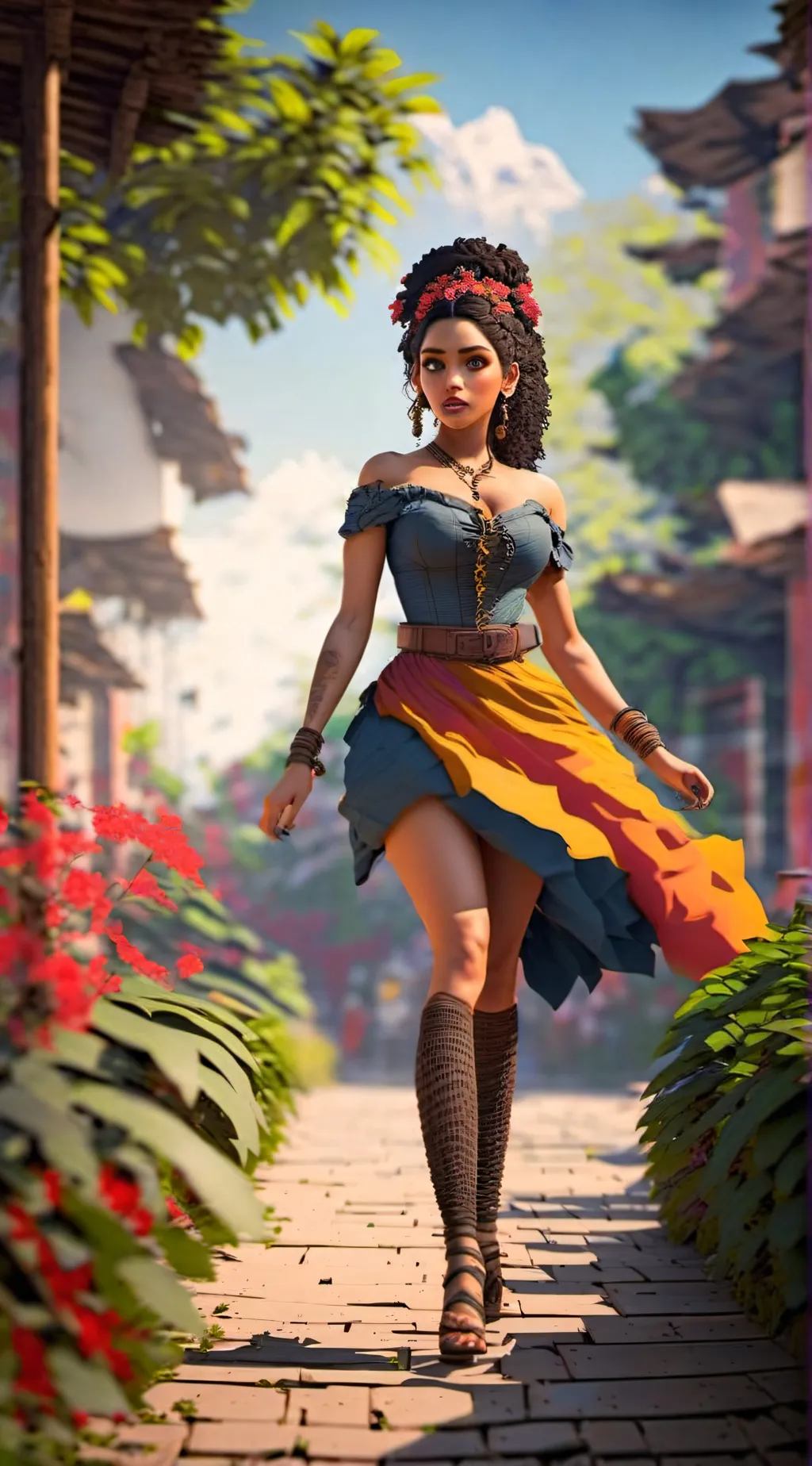ai character: Dolores  background