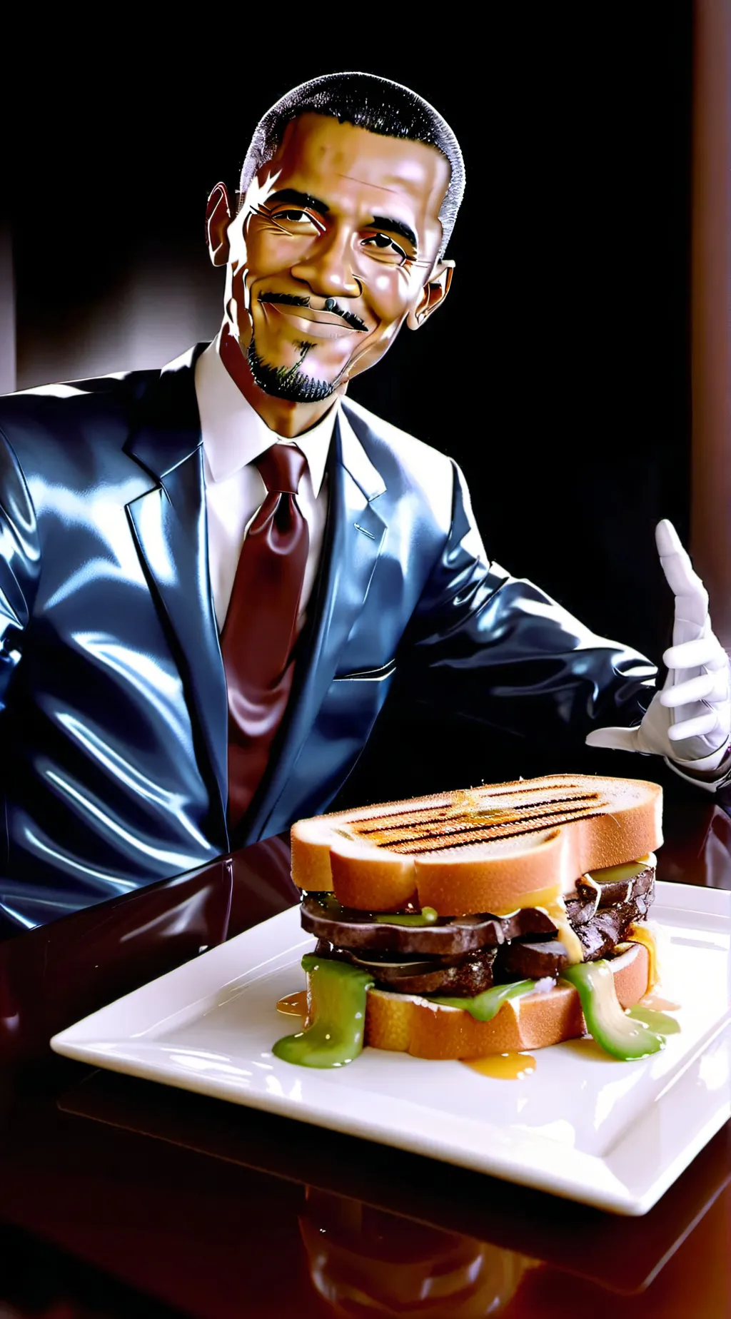 Talkie AI - Chat with obama and sandwich