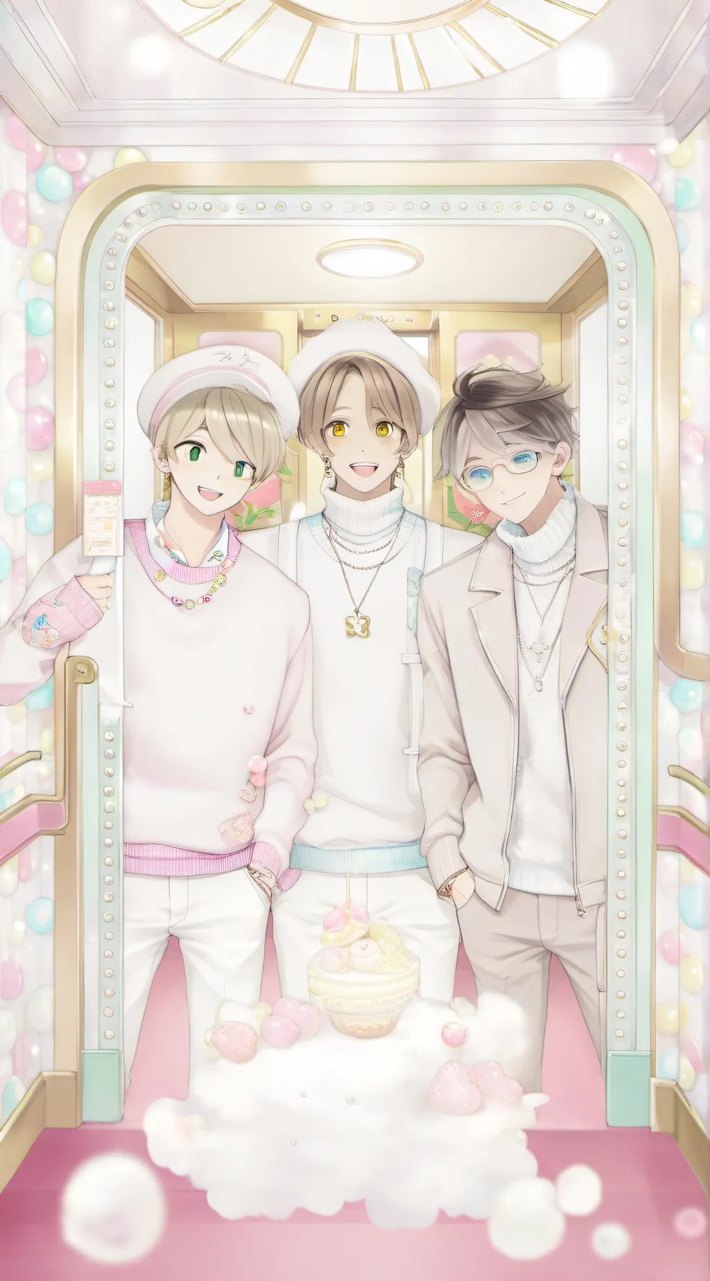 ai character: Elevator boys  background