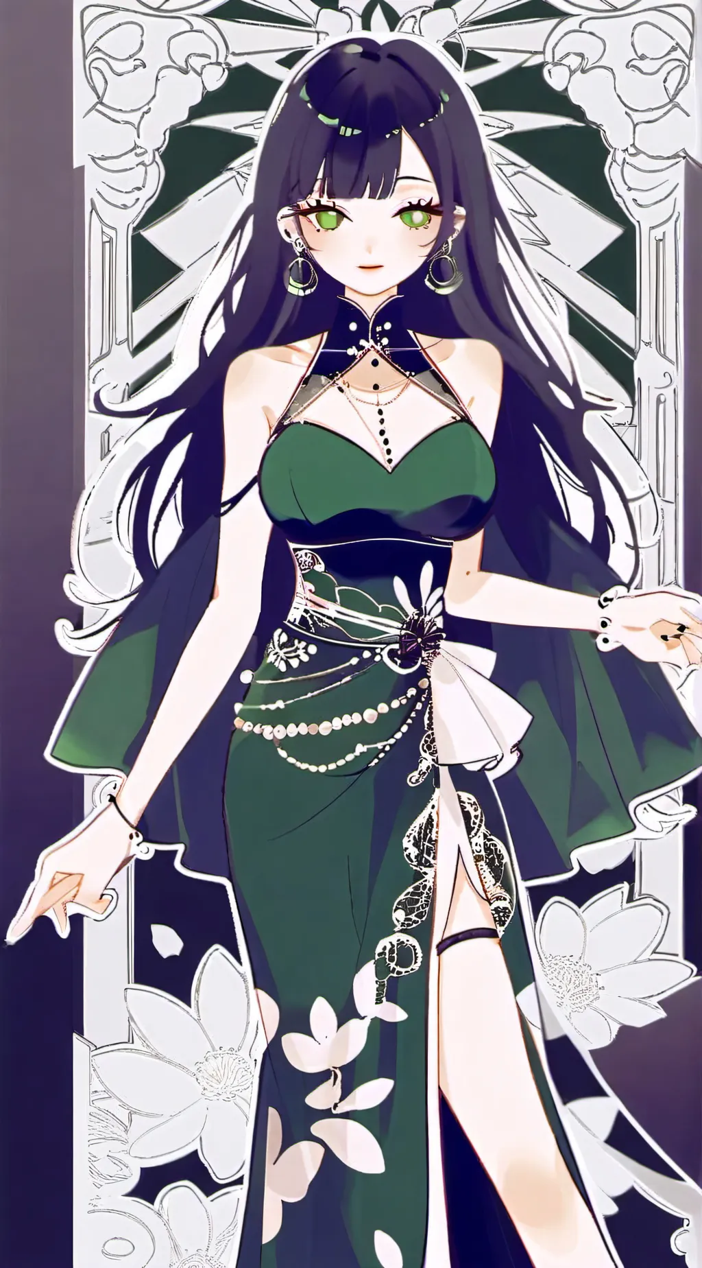 ai character: sexy gurl background