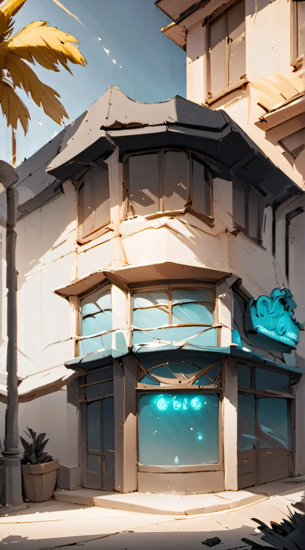 ai character: stip club  background