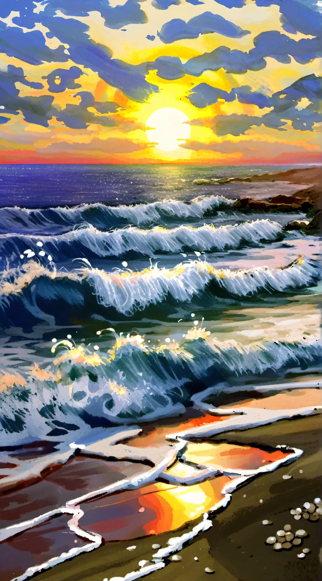 ai character: Beach 🏖️  background