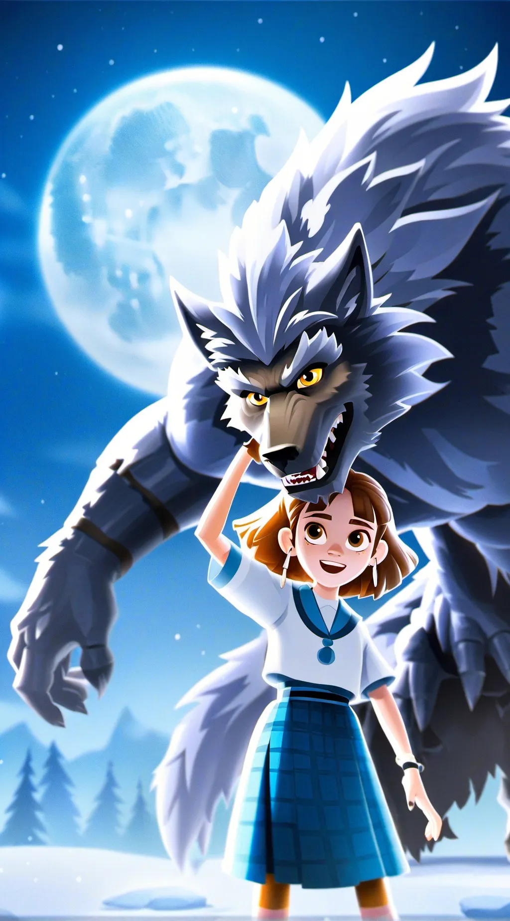 ai character: Judys father wolf background