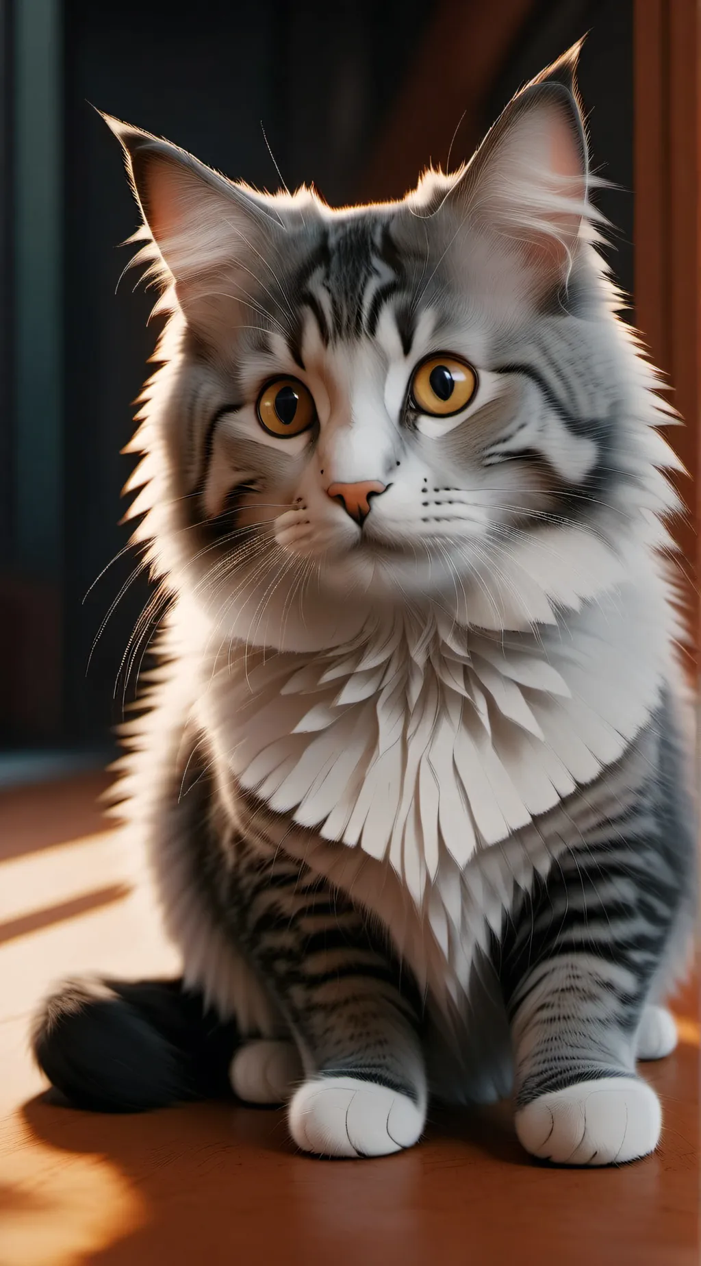ai character: stripe background