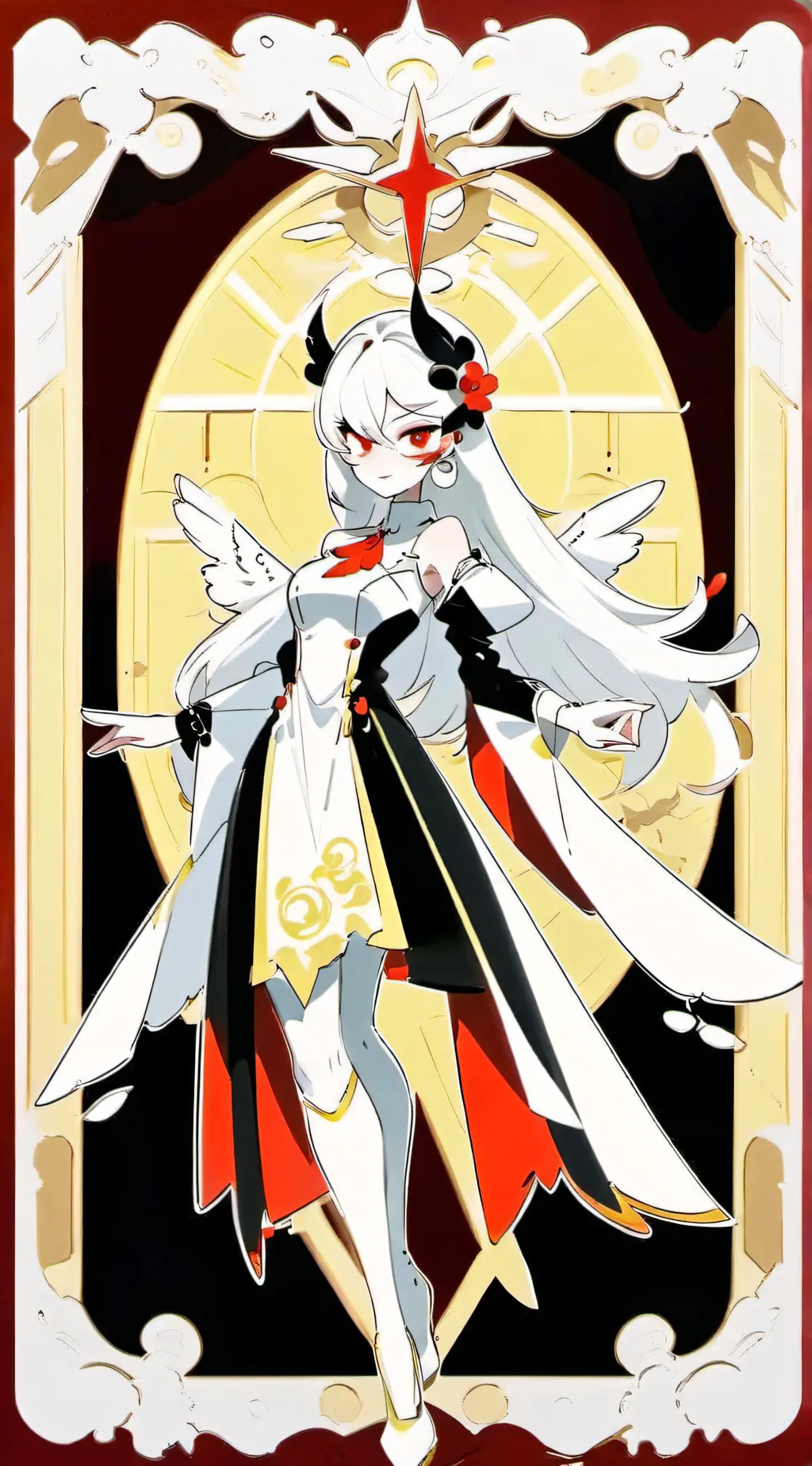 ai character: Angel  hazbin background