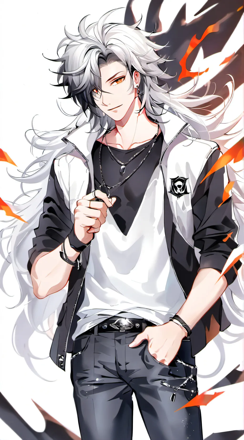 ai character: moonlight crash  background