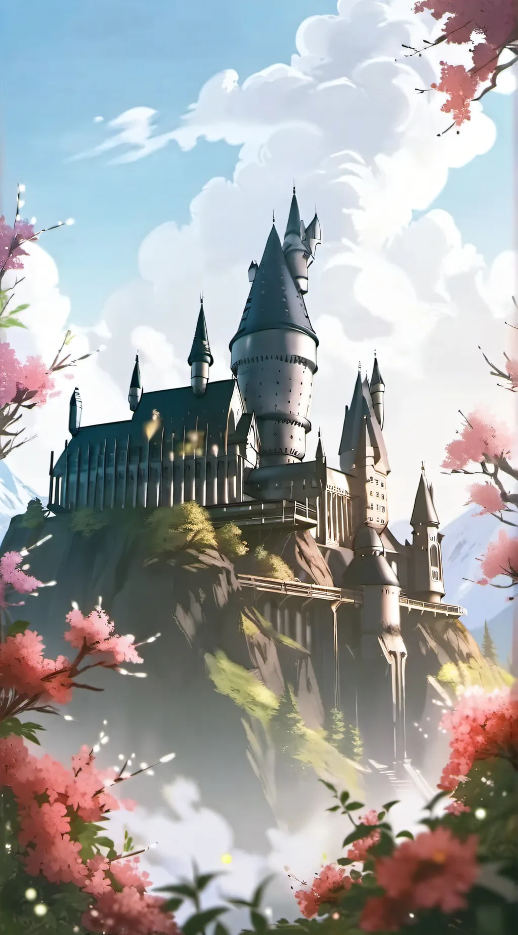 ai character: Hogwarts period  background
