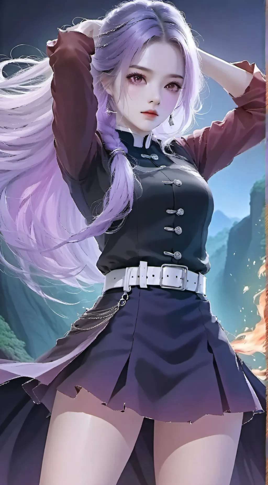 ai character: Demon slayer background
