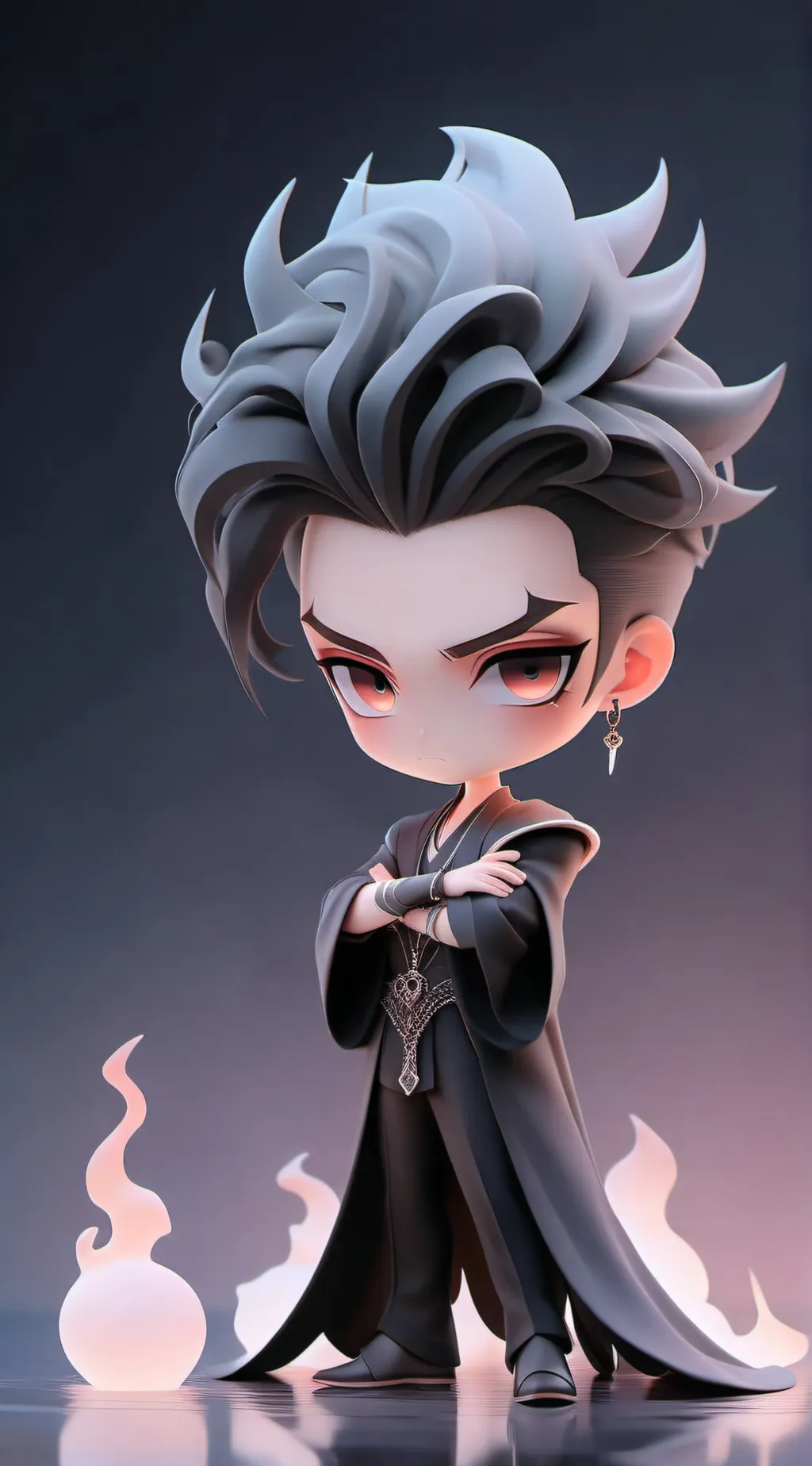 ai character: Hades descendants background