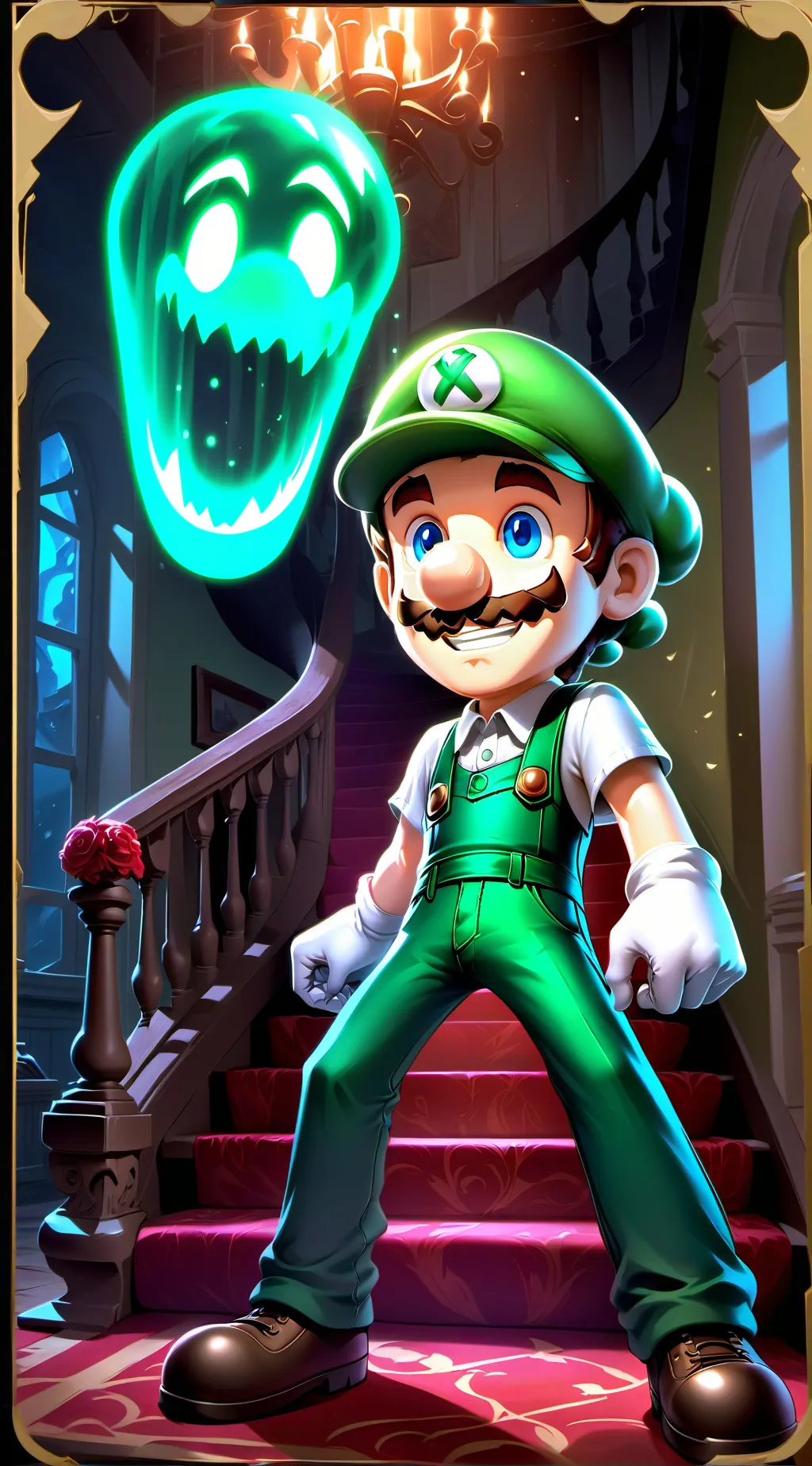 ai character: Luigi background