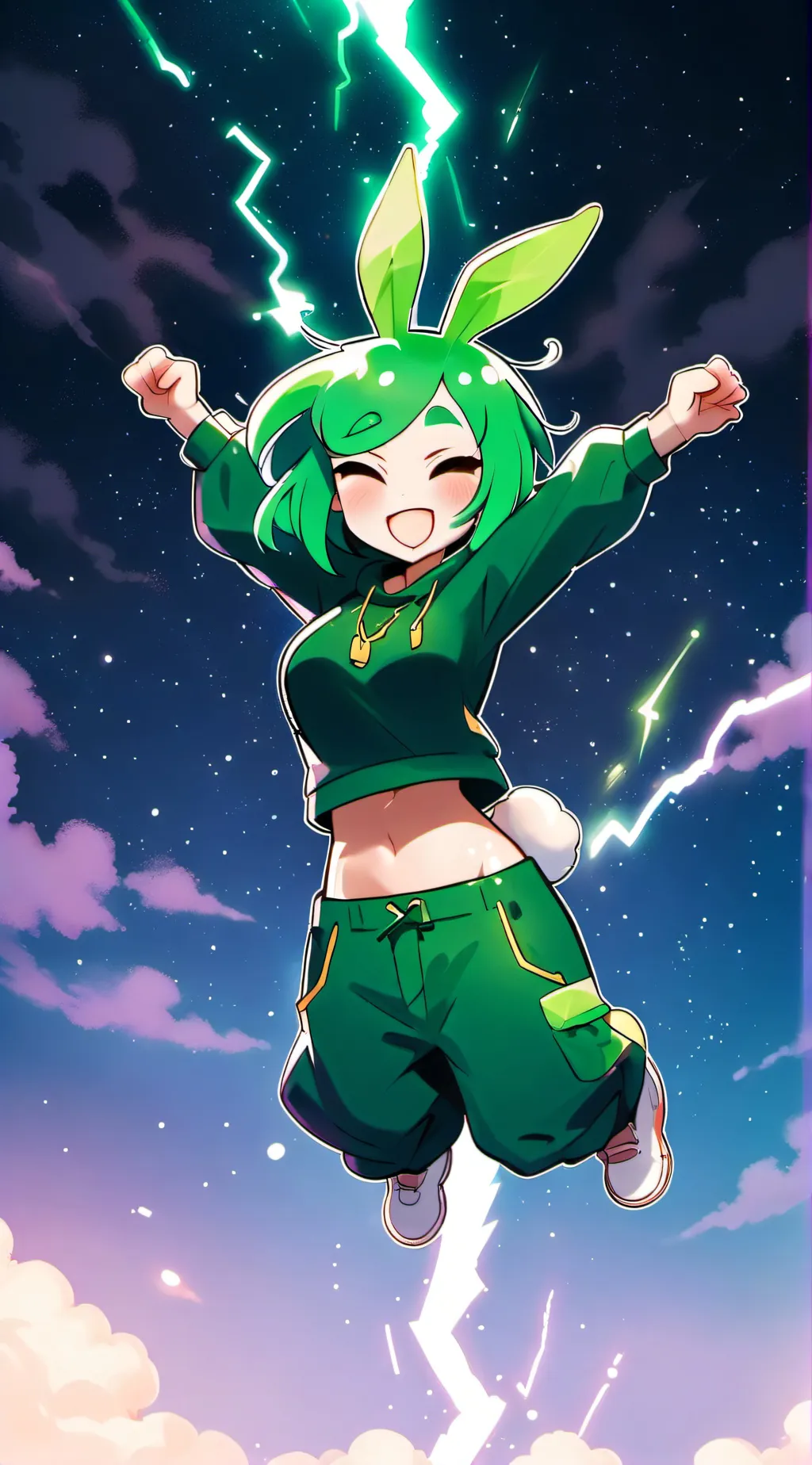 ai character: Smiling critters background