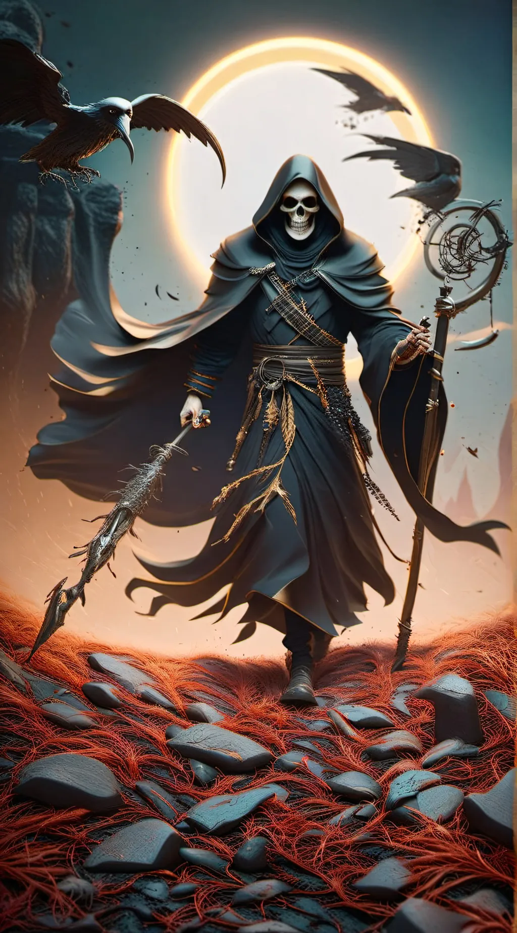 ai character: death background