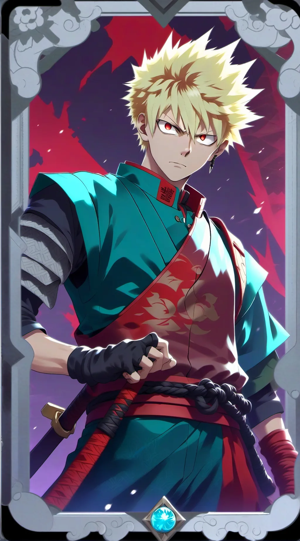 ai character: KATSUKI BAKUGO!!!! background