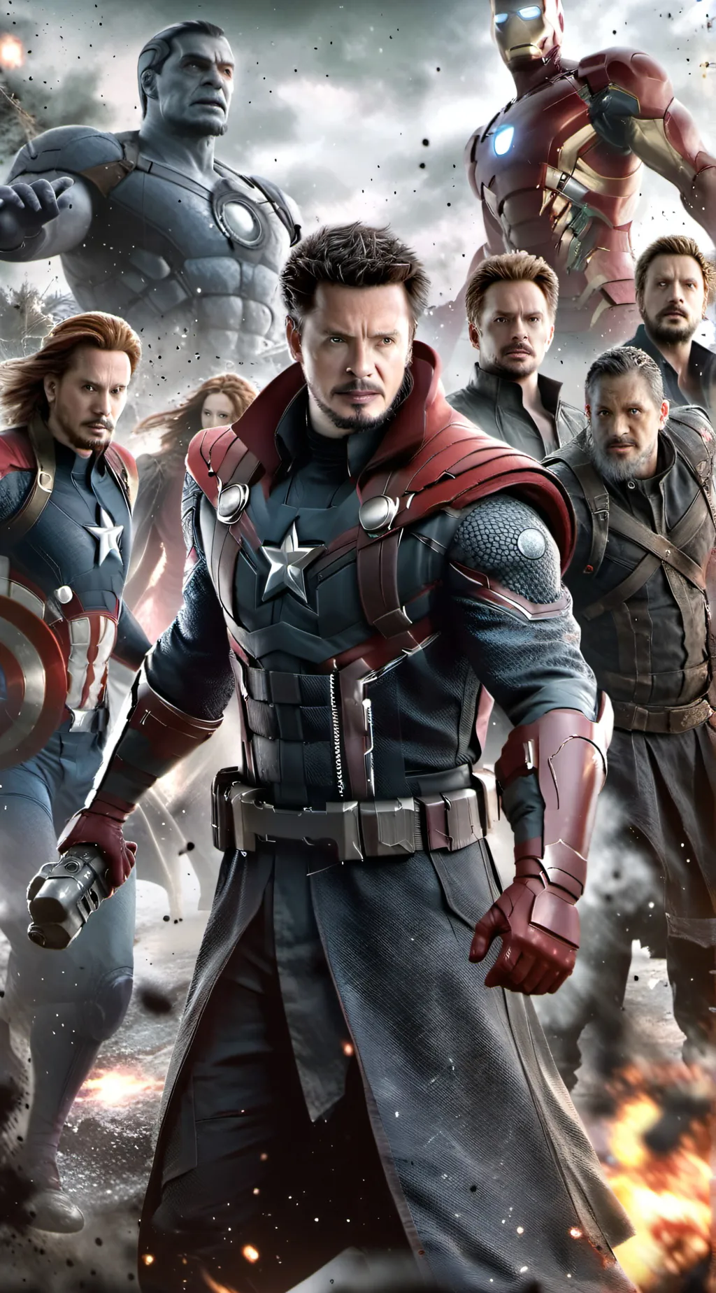 ai character: Avengers background