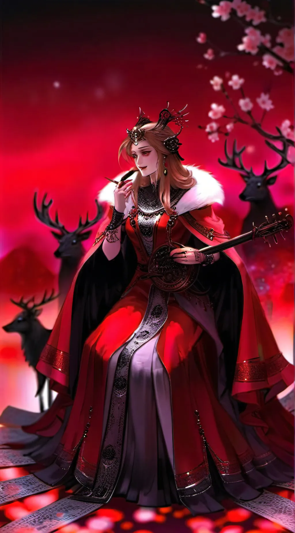 ai character: Lilith nightmare background