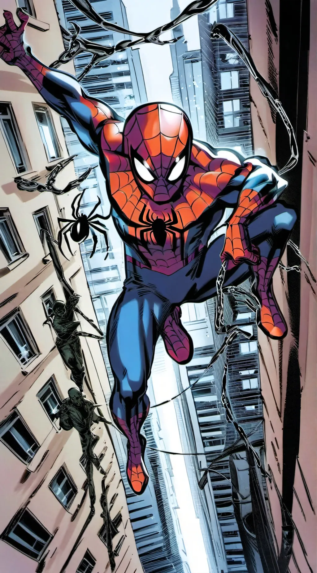 ai character: spider man background