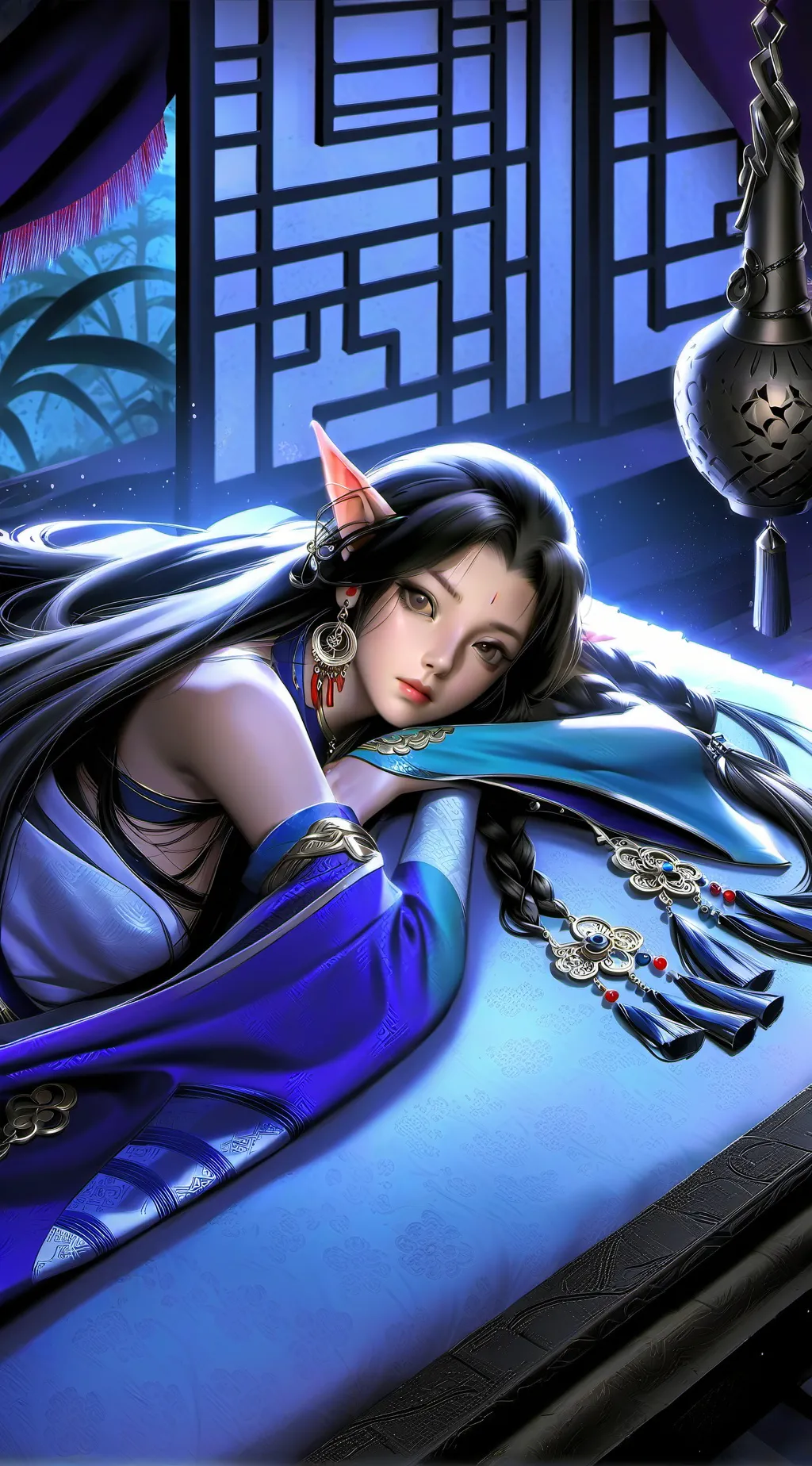 ai character: Coralie  background