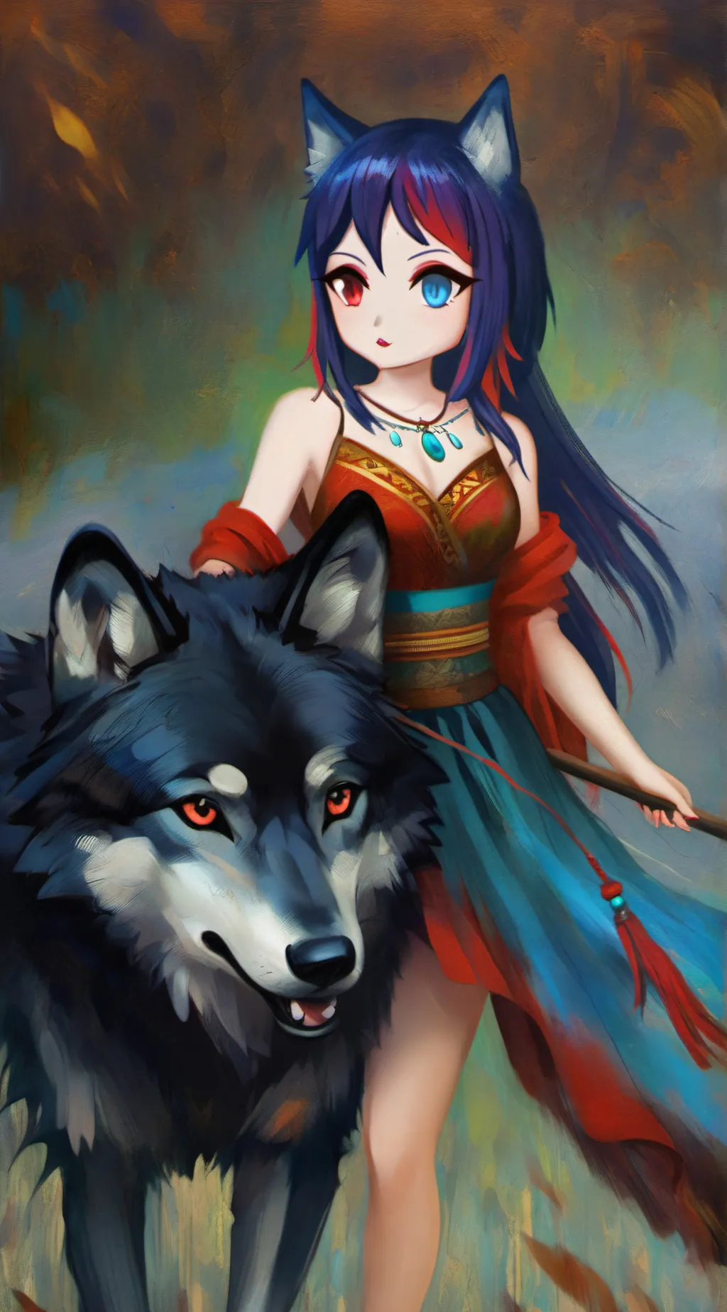 ai character: emily background