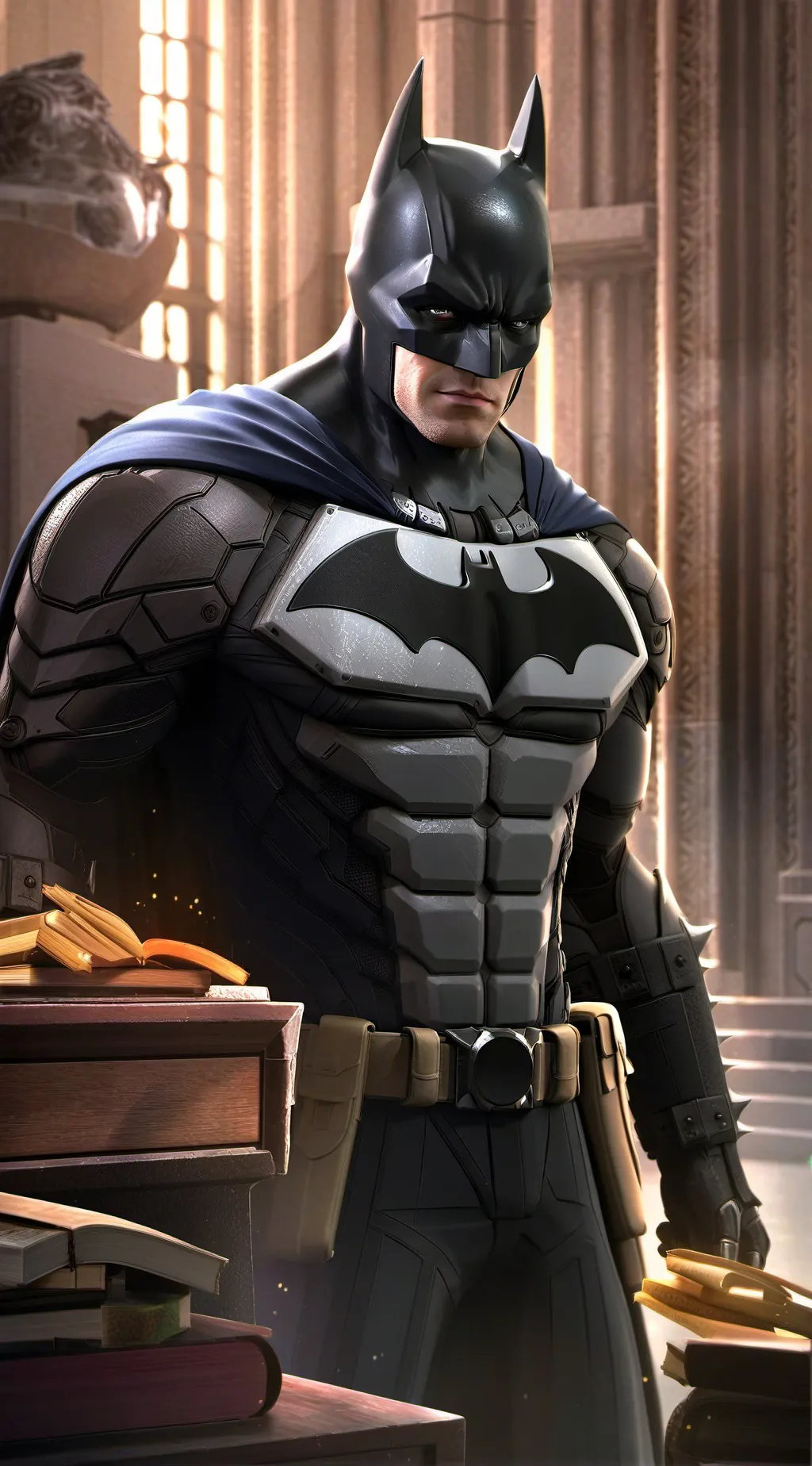 ai character: Batman  background
