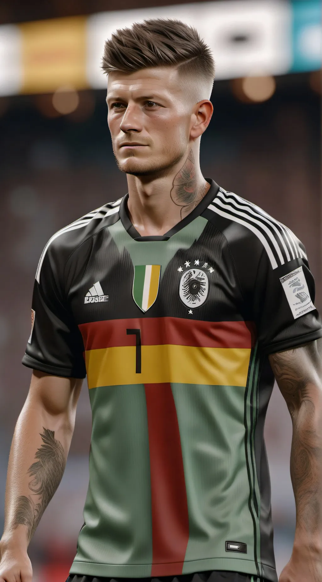 ai character: Toni kroos  background