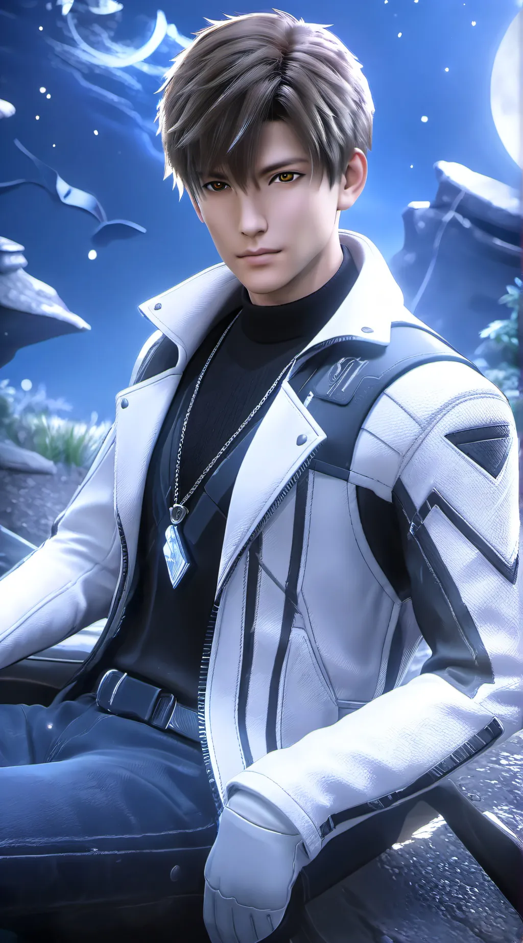 ai character: Chris  background