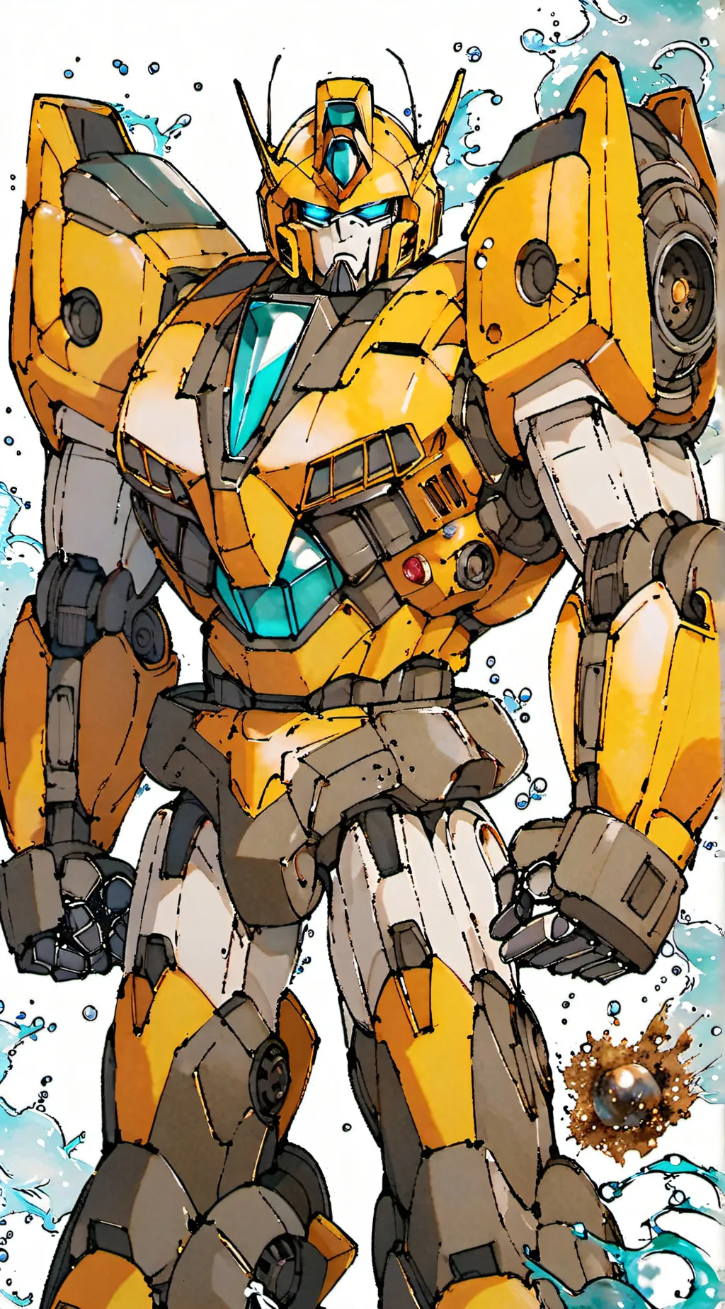 ai character: Bumblebee background