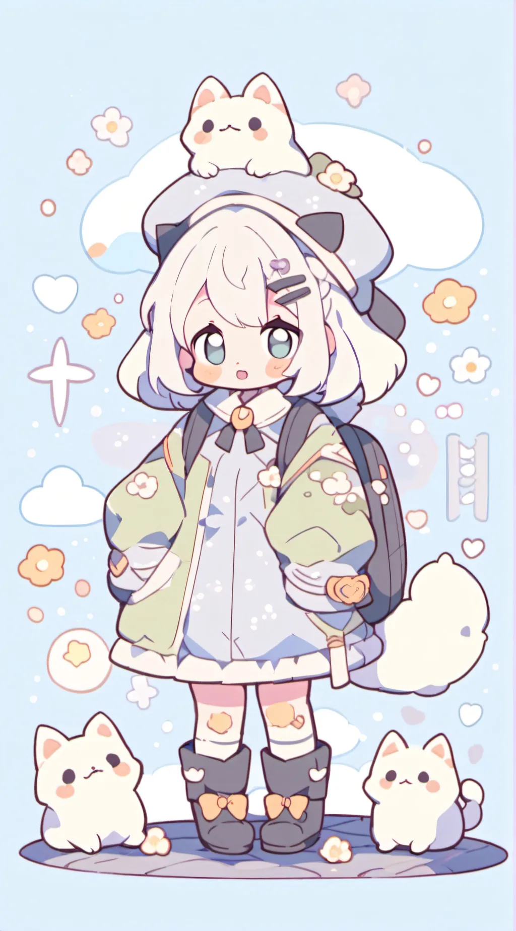 ai character: kity background