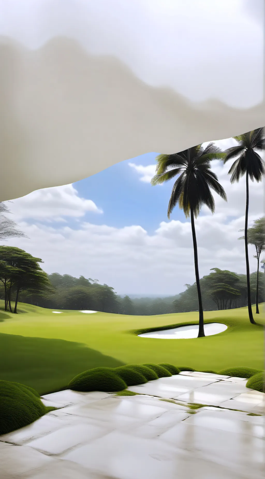 ai character: grass background