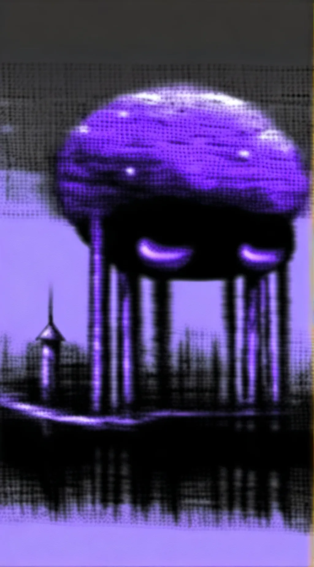ai character: ao oni but in text background