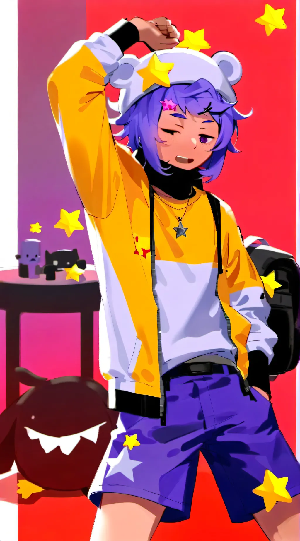 ai character: Sandy brawl stars background