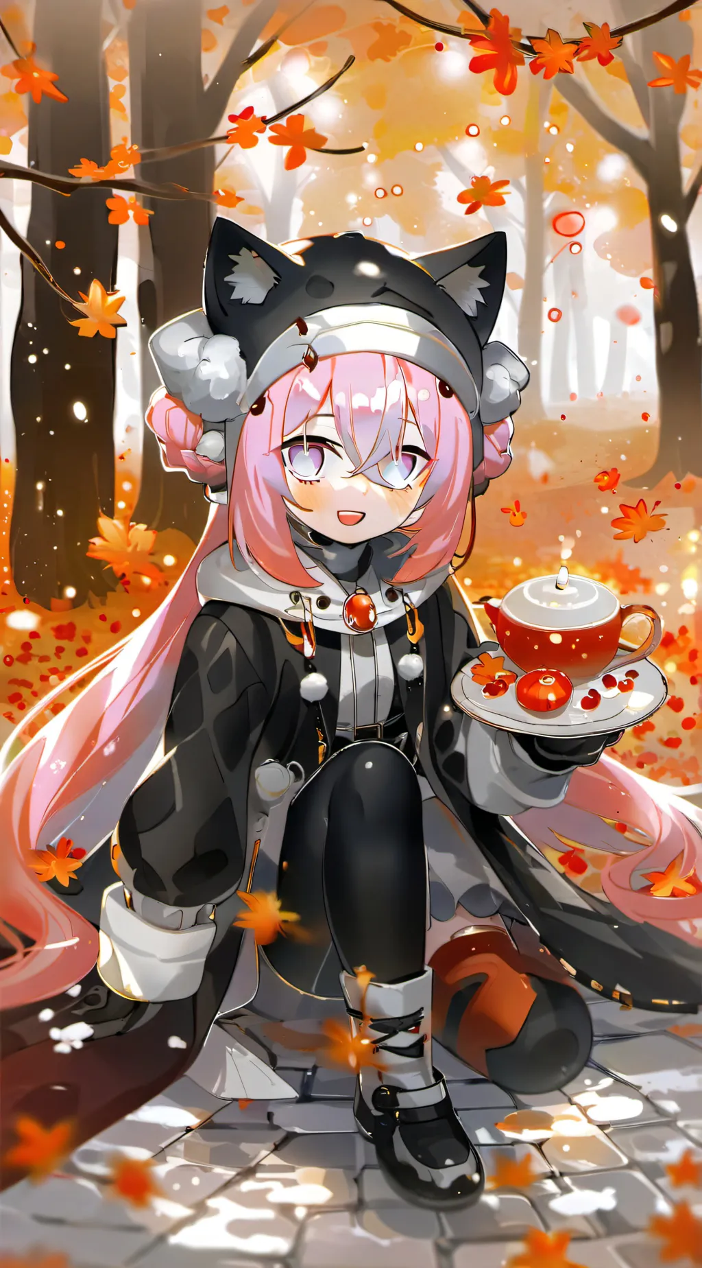 ai character: Autumn  background
