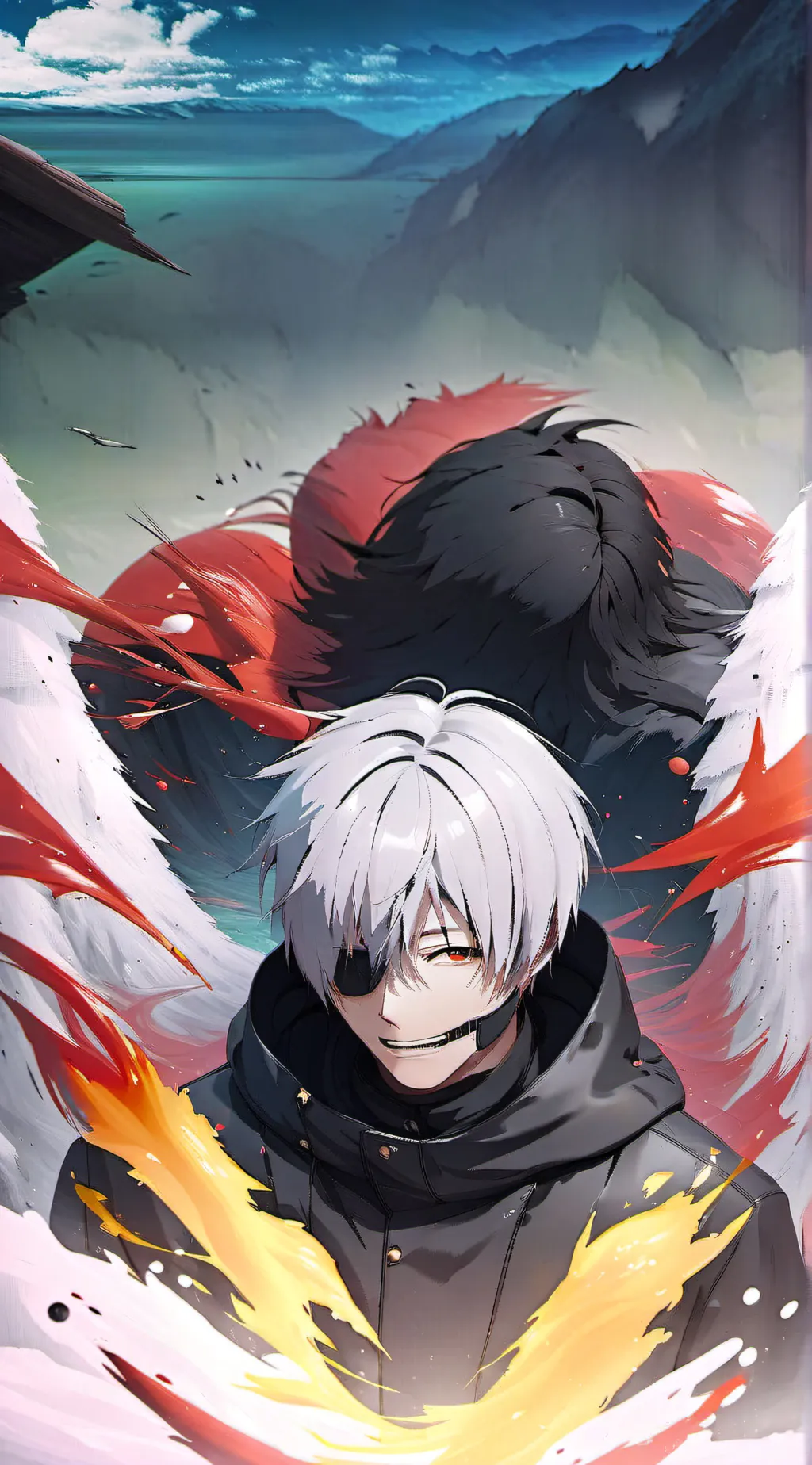ai character: Tokyo Ghoul background