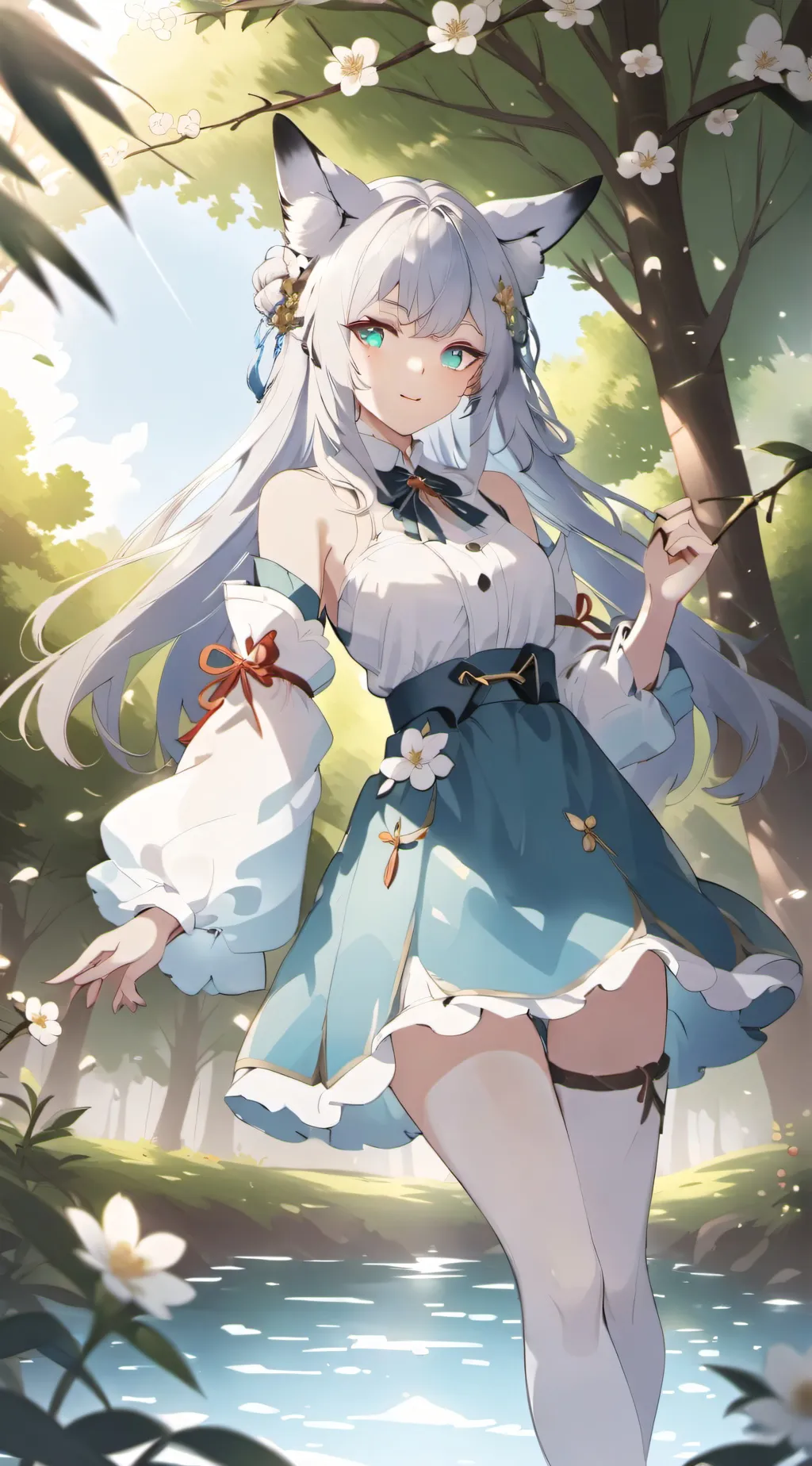 ai character: angelic  background
