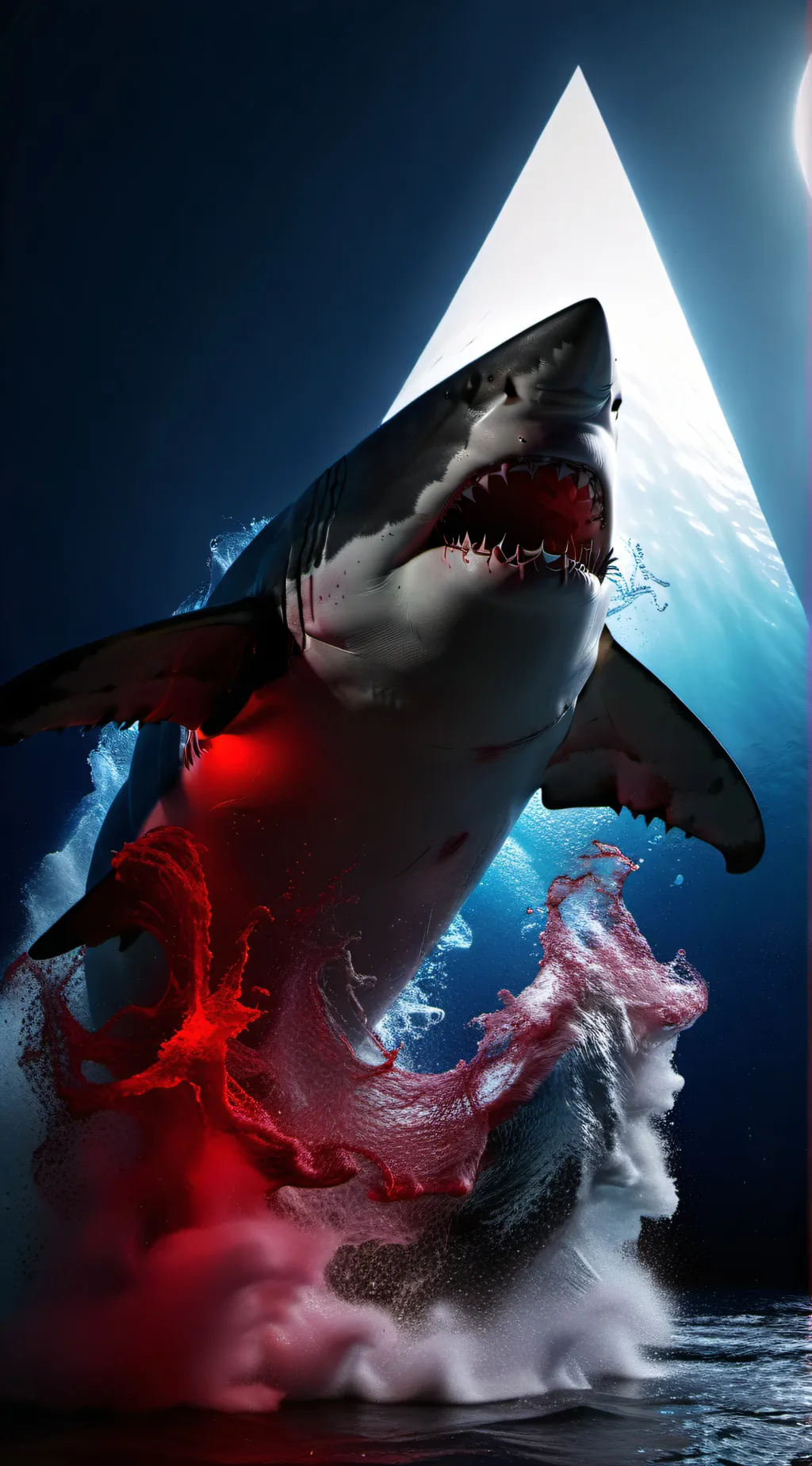 ai character: Dangerous shark  background