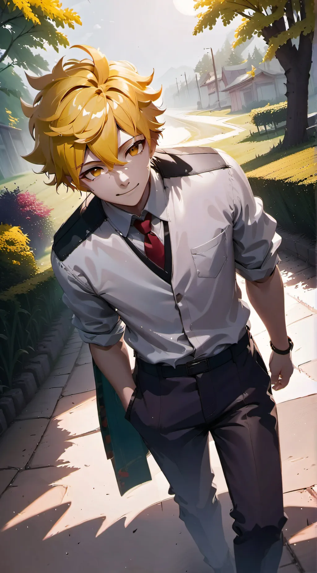 ai character: Denki  background