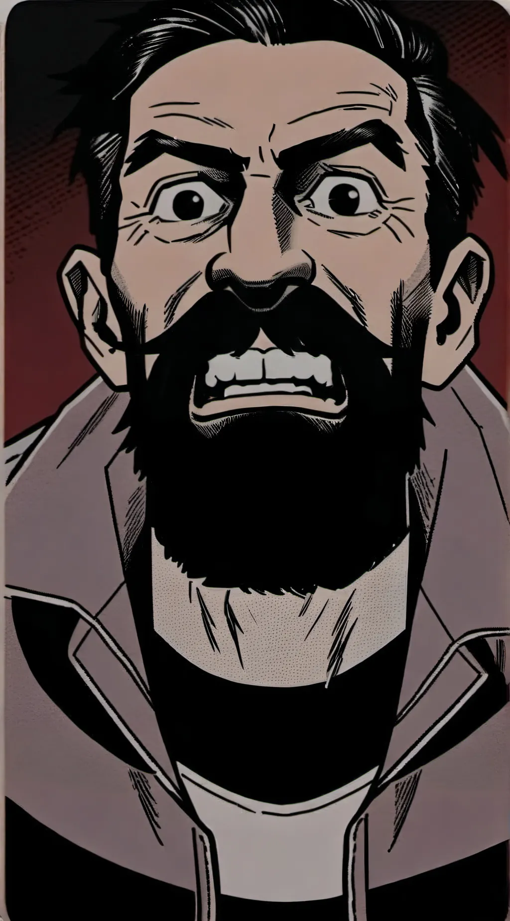 ai character: Weird strict dad  background